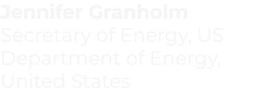 Jennifer Granholm Secretary of Energy, US Department of Energy, United States 